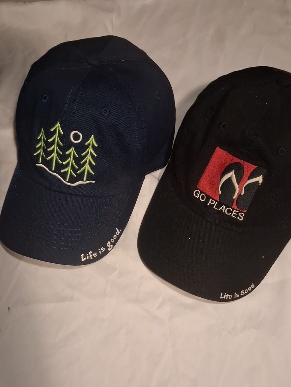 Life Is Good Mens caps (set of two!) OS Navy/Black